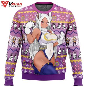 Rumi Usagiyama Mirko My Hero Academia Ugly Christmas Sweater 1