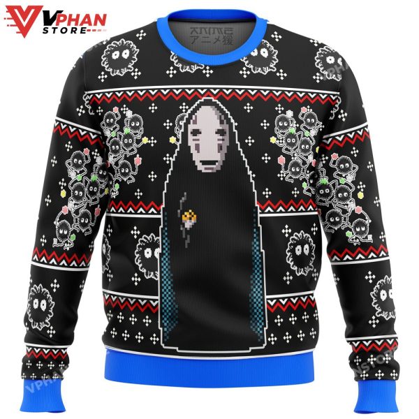 SPIRITED AWAY No Face Ugly Christmas Sweater