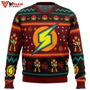 Samus Metroid Ugly Christmas Sweater 1