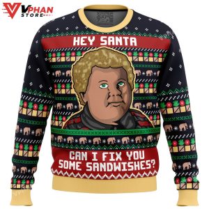 Sandwiches for Santa Bad Santa Ugly Christmas Sweater 1