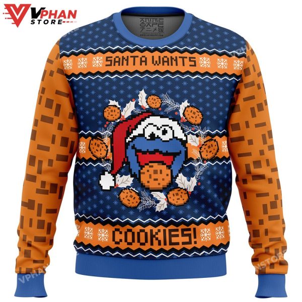 Santa Wants Cookies! Ugly Christmas Sweater