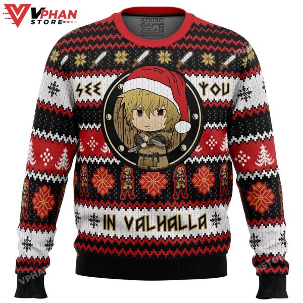 See You In Valhalla Vinland Saga Christmas Sweater