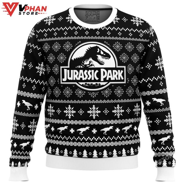 Skeleton Christmas Jurassic Park Ugly Christmas Sweater