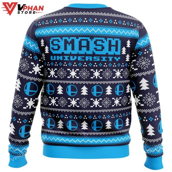 Smash University Super Smash Bros Ugly Christmas Sweater