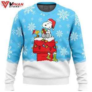 Snowy Christmas Snoopy Ugly Christmas Sweater 1