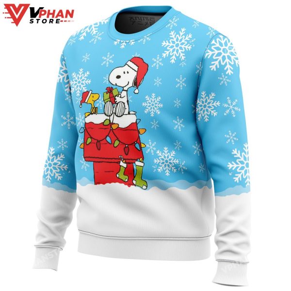 Snowy Christmas Snoopy Ugly Christmas Sweater