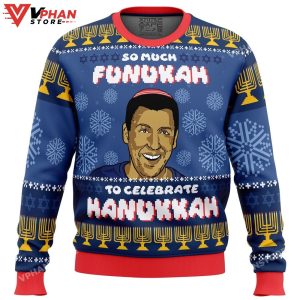 So Much Funukah Adam Sandler Ugly Christmas Sweater 1