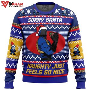 Sorry Santa Cobra Commander GI Joe Ugly Christmas Sweater 1