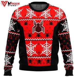 Spiderman Uniform Ugly Christmas Sweater 1