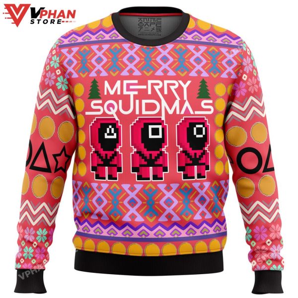 Squid Game Squidmas Ugly Christmas Sweater