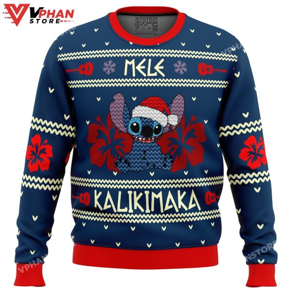 Stitch Mele Kalikimaka Ugly Christmas Sweater