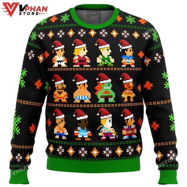 Street Fighter Classic Collection Ugly Christmas Sweater