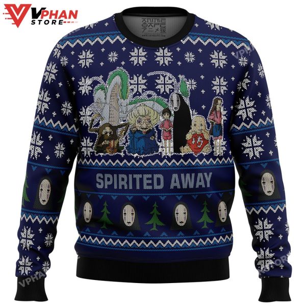 Studio Ghibli Spirited Away Squad Ugly Christmas Sweater