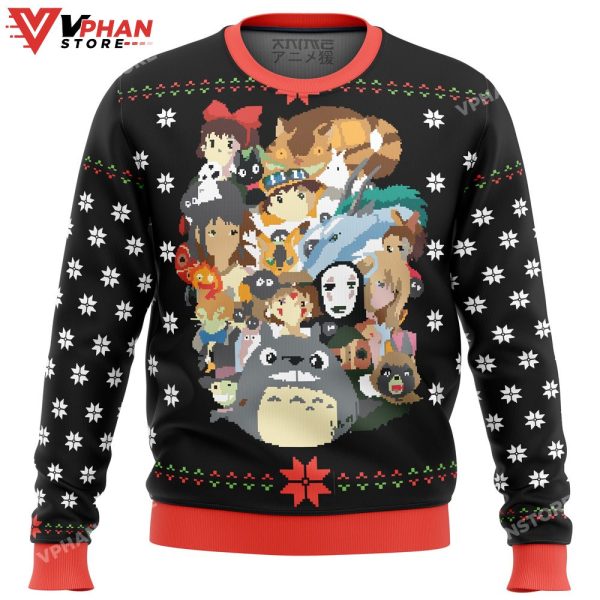 Studio Ghibli Xmas Main Ugly Christmas Sweater