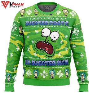 Sweater Rick Rick and Morty Ugly Christmas Sweater 1