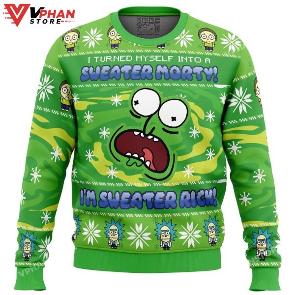 Sweater Rick Rick And Morty Ugly Christmas Sweater