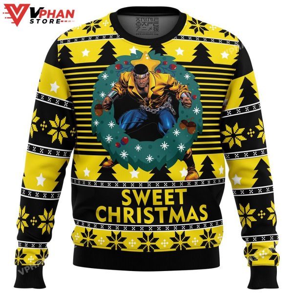 Sweet Christmas Luke Cage Ugly Sweater