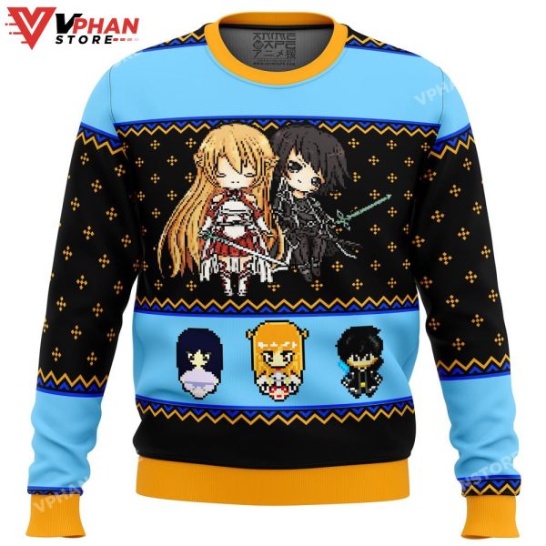 Sword Art Online Sprites Ugly Christmas Sweater