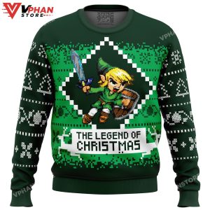 The Legend of Christmas Zelda Ugly Christmas Sweater 1