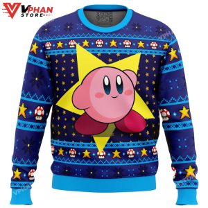 The Pink Hero Kirby's Dream Land Ugly Christmas Sweater