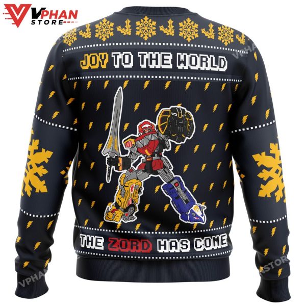 The Zord Has Come Power Rangers Ugly Christmas Sweater