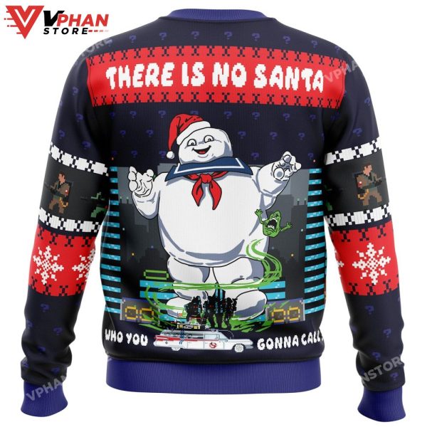 There Is No Santa Ghostbusters Ugly Christmas Sweater