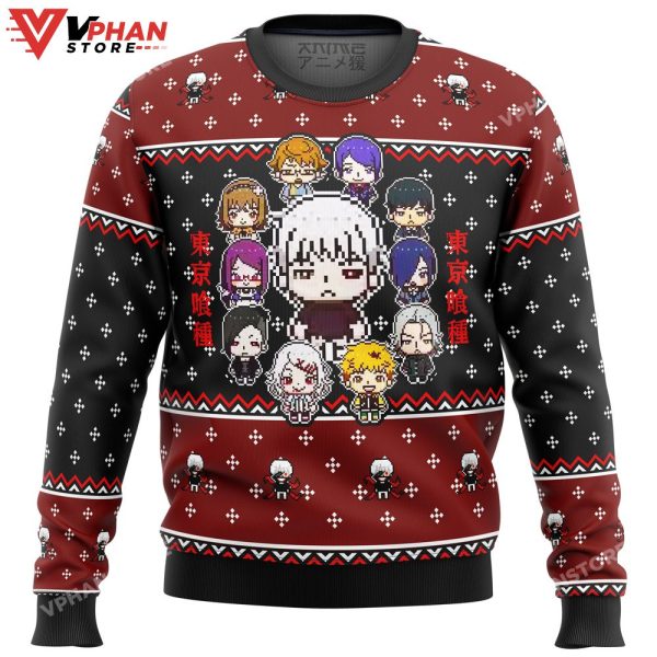 Tokyo Ghoul Sprites Ugly Christmas Sweater