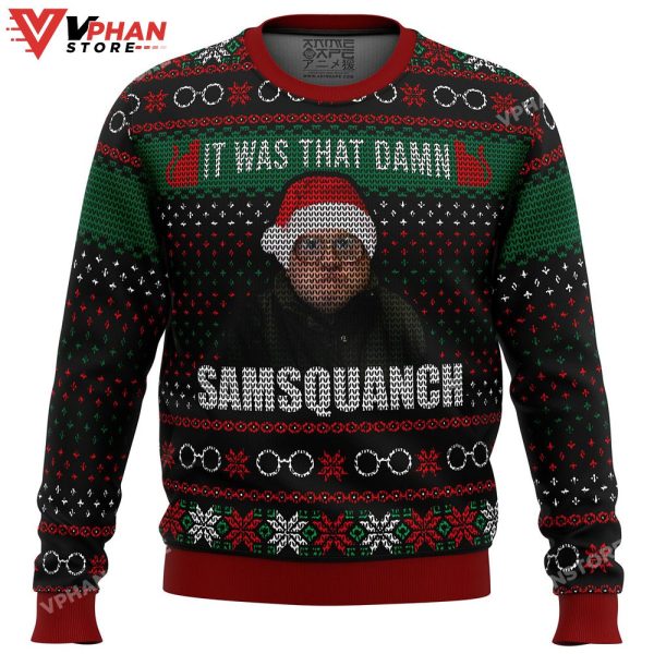 Trailer Park Boys Samsquanch Ugly Christmas Sweater