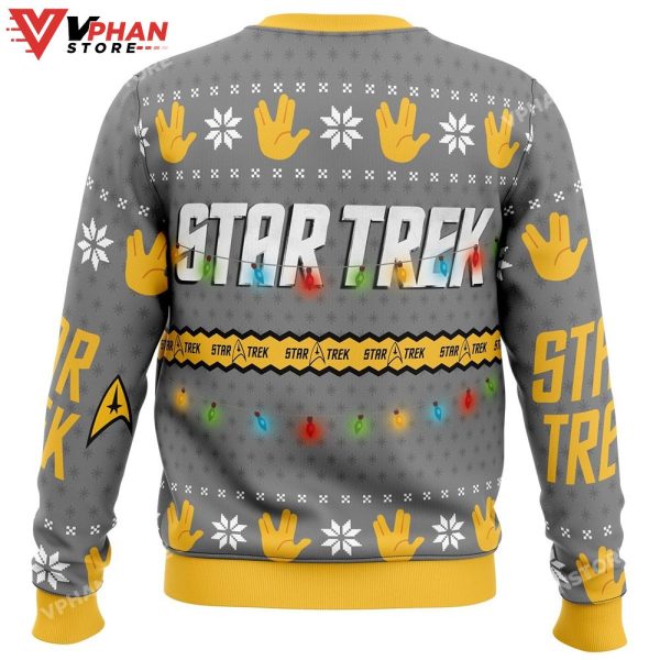 Trek The Halls Star Trek Ugly Christmas Sweater