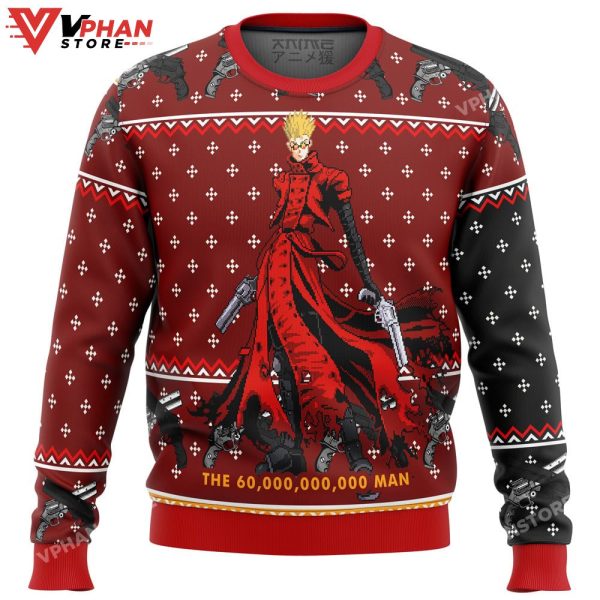 Trigun Vash The Stampede Ugly Christmas Sweater