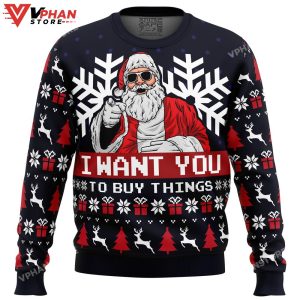 Uncle Santa Claus Ugly Christmas Sweater 1