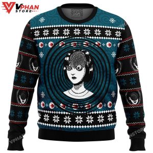 Uzumaki Junji Ito Ugly Christmas Sweater 1