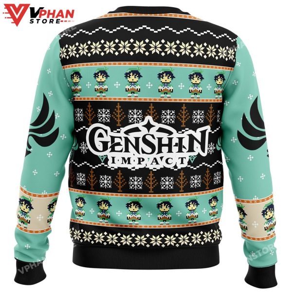 Venti Genshin Impact Ugly Christmas Sweater