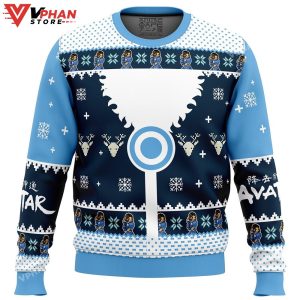 Waterbenders Water Tribe Avatar Ugly Christmas Sweater 1