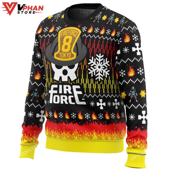 We Didn’t Start The Fire This Christmas Fire Force Ugly Sweater