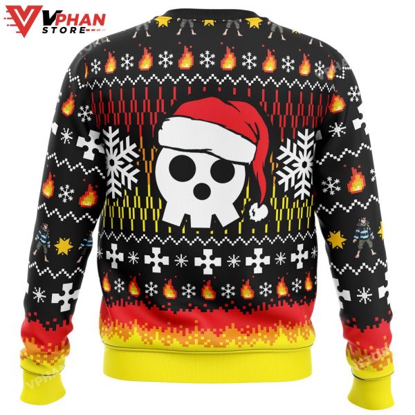 We Didn’t Start The Fire This Christmas Fire Force Ugly Sweater