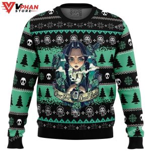 Wednesday Addams Ugly Christmas Sweater 1