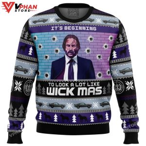 Wick Mas John Wick Ugly Christmas Sweater 1