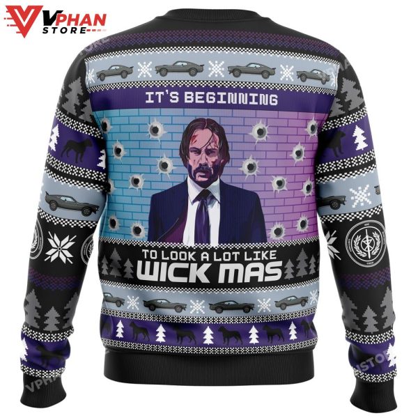 Wick-Mas John Wick Ugly Christmas Sweater