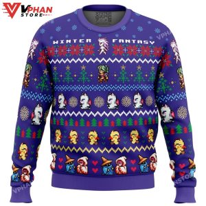 Winter Fantasy Final Fantasy Ugly Christmas Sweater 1