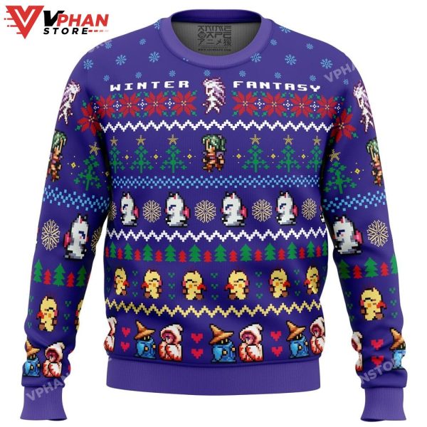 Winter Fantasy Final Fantasy Ugly Christmas Sweater