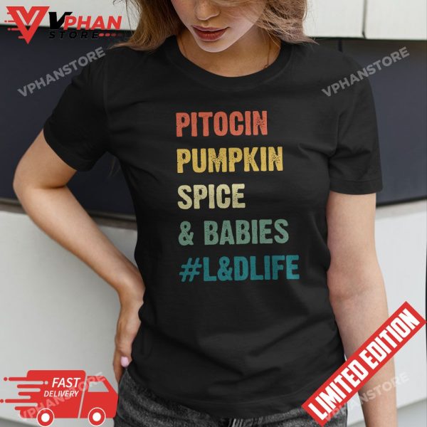 Labor and Delivery Fall Nicu Squad Christmas Nurse T-Shirt