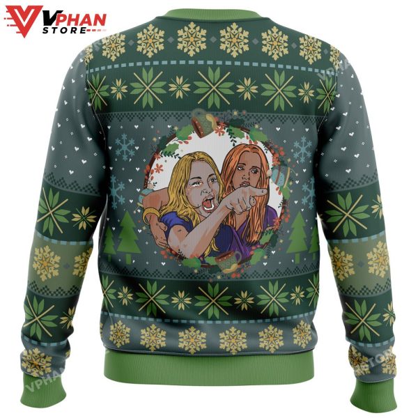 Woman Yelling at Cat Parody Ugly Christmas Sweater