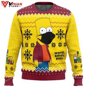 Worst Xmas Ever The Simpsons Ugly Christmas Sweater 1