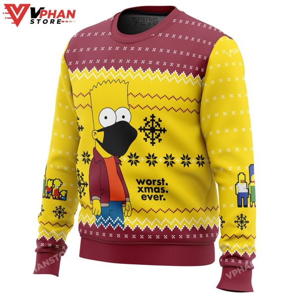 Worst Xmas Ever The Simpsons Ugly Christmas Sweater