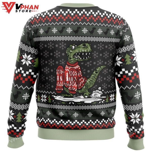 Wrong Size Dinosaurs Ugly Christmas Sweater