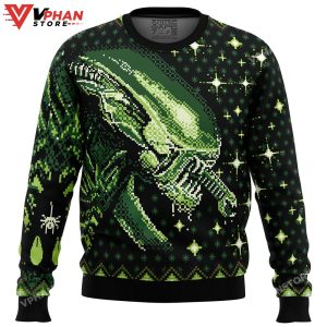 Xenomorph Alien Ugly Christmas Sweater 1