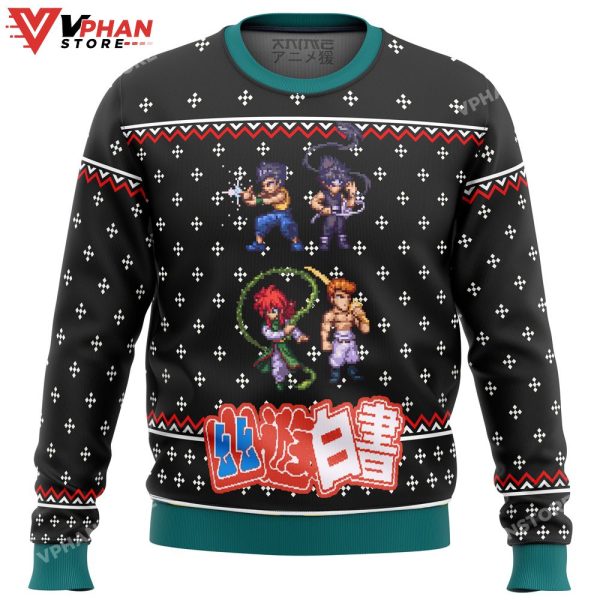 YUYU HAKUSHO Ghost Fighter Sprite Ugly Christmas Sweater