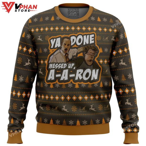 Ya Done Messed Up Aaron Key And Peele Ugly Christmas Sweater