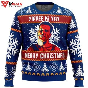 Yippee Ki Yay Die Hard Ugly Christmas Sweater 1